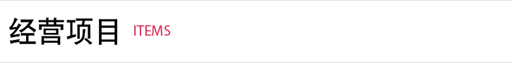 经营项目